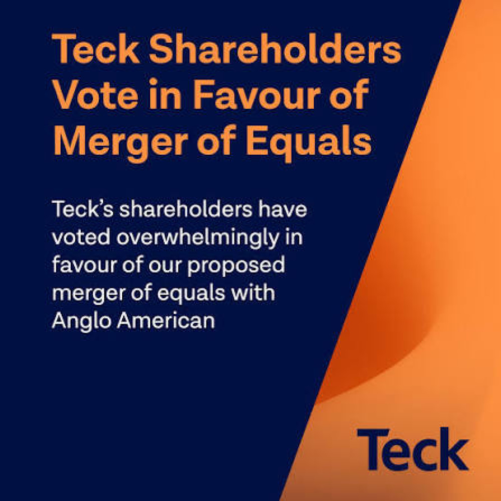 Teck Opens Shareholder Election window as Anglo American Merger Nears Conclusion