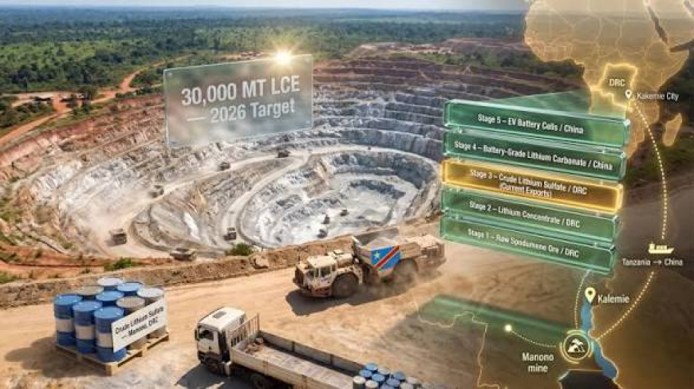 Congo Begins Lithium Exports to China