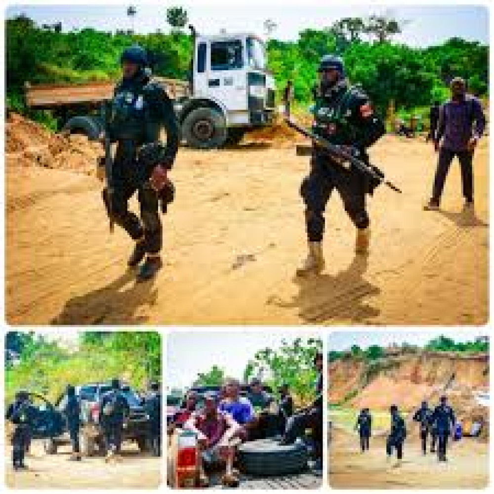 NSCDC Busts Illegal Gold Mining  in Edo Forest, Arrests 19 Suspects